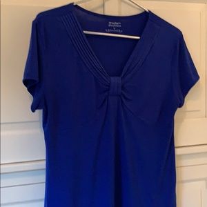 Dress Barn Cap sleeve Vee Neck Blouse